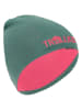 Trollkids Dwustronna czapka beanie "Troll" w kolorze koralowo-zielonym