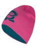Trollkids Dwustronna czapka beanie "Troll" w kolorze różowo-turkusowym
