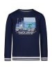 Salt and Pepper Sweatshirt "Truck" donkerblauw