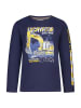 Salt and Pepper Longsleeve "Excavator" donkerblauw