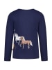Salt and Pepper Longsleeve "Horses" in Dunkelblau