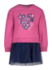 Salt and Pepper Jurk donkerblauw/roze