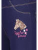 Salt and Pepper Jegging "Horse" donkerblauw
