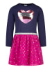 Salt and Pepper Jurk donkerblauw/roze