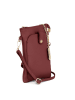 Anna Morellini Leder-Handytasche "Erica" in Bordeaux - (B)14 x (H)21 x (T)1 cm