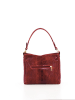 Anna Morellini Leren schoudertas "Dania" rood - (B)29 x (H)24 x (D)8 cm