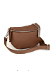 Anna Morellini Leder-Gürteltasche "Berenice" in Braun - (B)25 x (H)14 x (T)1 cm