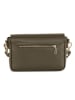 Anna Morellini Leren schoudertas "Terina" kaki - (B)24 x (H)16 x (D)6,5 cm