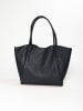 Anna Morellini Leren schoudertas "Magliana" zwart - (B)38 x (H)30 x (D)2 cm