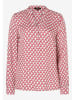 More & More Bluse in Rot/ Weiß