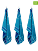 Laguiole 3er-Set: Geschirrtücher "Collection Tartan" in Blau - (L)70 x (B)50 cm