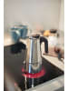 LEONARDO Espressobereiter in Silber/ Schwarz - 300 ml