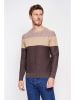 William de Faye Trui donkerbruin/beige