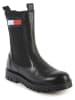 Tommy Hilfiger Shoes Leder-Chelsea-Boots in Schwarz