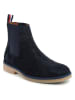 Tommy Hilfiger Shoes Leder-Chelsea-Boots in Dunkelblau