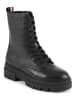 Tommy Hilfiger Shoes Leder-Boots in Schwarz