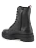 Tommy Hilfiger Shoes Leder-Boots in Schwarz