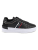 Tommy Hilfiger Shoes Leder-Sneakers in Schwarz