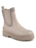 Tommy Hilfiger Shoes Leder-Chelsea-Boots in Beige