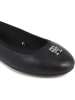 Tommy Hilfiger Shoes Leder-Ballerinas in Schwarz