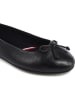 Tommy Hilfiger Shoes Leder-Ballerinas in Schwarz