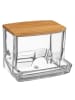 WellHome Pudełko w kolorze jasnobrązowym na patyczki kosmetyczne - 9,3 x 8 x 7,4 cm