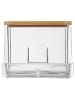 WellHome Pudełko w kolorze jasnobrązowym na patyczki kosmetyczne - 9,3 x 8 x 7,4 cm
