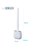 WellHome Szczotka WC w kolorze białym - 11 x 36 x 3,5 cm