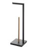 WellHome Toiletrolhouder zwart - B)20 x (H)64,5 x (D)20 cm