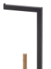 WellHome Toiletrolhouder zwart - B)20 x (H)64,5 x (D)20 cm