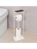 WellHome Toiletpapierhouder wit - (B)18 x (H)59,2 x (D)12 cm