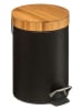 WellHome Kosmetik-Treteimer in Schwarz - 3 l