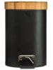WellHome Kosmetik-Treteimer in Schwarz - 3 l