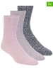 Skechers 6-delige set: sokken lichtroze/zwart