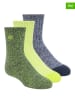 Skechers 3er-Set: Socken in Grün/ Gelb/ Dunkelblau
