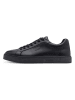 s.Oliver Leder-Sneakers in Schwarz