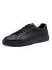 s.Oliver Leren sneakers zwart