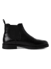 s.Oliver Leder-Chelsea-Boots in Schwarz