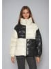 Monki Winterjacke in Creme/ Schwarz