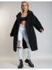 Monki Teddymantel zwart