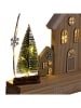 Hollybell Dekoracyjna lampa LED w kolorze beżowym - 32 x 29 x 5 cm
