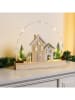 Hollybell Dekoracyjna lampa LED w kolorze beżowym - 32 x 29 x 5 cm