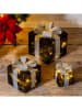 Hollybell 3-delige set: decoledlampen zwart