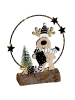 Hollybell Dekoracyjna lampa LED w kolorze brązowym - 16 x 17 x 4,5 cm