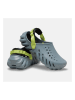 Crocs Chodaki "Echo" w kolorze szaro-limonkowym