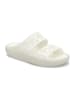 Crocs Pantoletten "Classic Floral" in Weiß