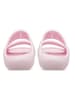 Crocs Klapki "Classic Floral" w kolorze jasnoróżowym