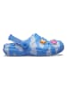 Crocs Chodaki "Happy Socks X Crocs Classic" w kolorze niebiesko-białym ze wzorem