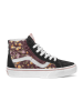 Vans Leren sneakers "SK8-Hi Reissue Side Zip" zwart/meerkleurig