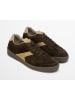 Marc O'Polo Shoes Skórzane sneakersy "Court" w kolorze brązowo-beżowym